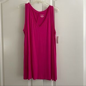 LAST CALL🚨 Lane Bryant Pink V Neck Tank NWT 18/20